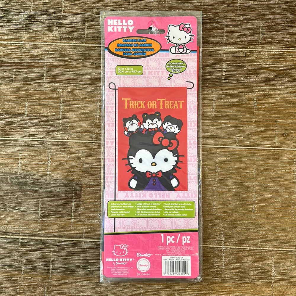 Hello Kitty Garden Flag Halloween 12” x 18”